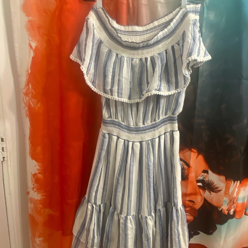 New York and Company Eva Mendez Collection Linen Dress